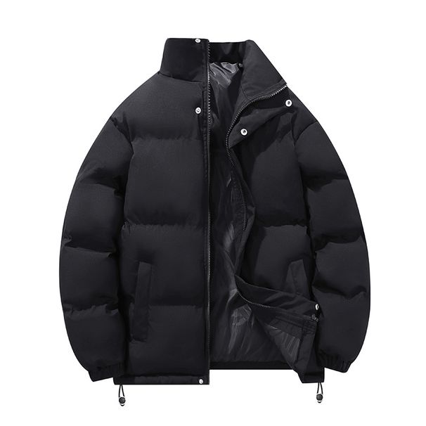 Down Jacket Men's Winter Thickened Stand-up Collar Bread Jacket Color Versatile Warm Cotton Jacket_viptrois.com
