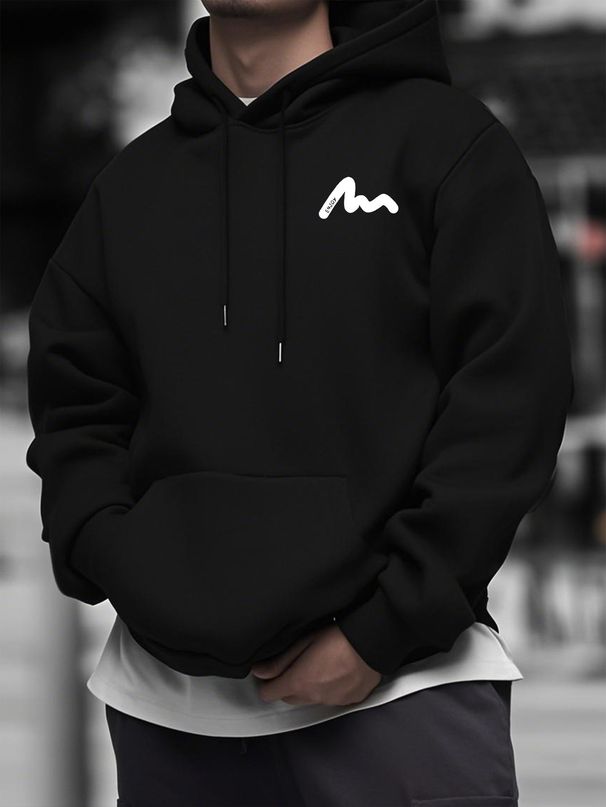 Autumn And Winter Men's Top Sweatshirt Loose And Comfortable Warm And Hooded Sweatshirt Men's Clothing_viptrois.com