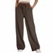 Men's Clothing Wide Leg Sports Pants High Waist Loose Drawstring Jogging Pants With Pockets Sweatpants_viptrois.com