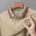 Men's Premium Polo Shirt Short Sleeve Cotton Blend Summer Cool Breathable Embroidered Collar Casual T-Shirt For Dad & Young Adults_viptrois.com