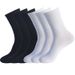 1pairs High Elastic Female Socks Student Black And White Mid-tube Socks Sports Wicking Cotton Socks Casual Solid Color Long Socks Female_viptrois.com