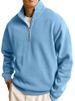 91/5000 The 2025 New Men's Versatile Sweatshirt Is A Fashionable And Casual Half-zipper Stand-up Collar Long-sleeved Sweatshirt For Men_viptrois.com