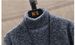 Men's Fleece Mock Neck Pullover Sweater - Soft Thermal Knit Base Layer, Solid Color Slim Fit Casual Top For Winter_viptrois.com