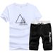 Men's Clothing Wholesale short-sleeved men's t-shirt loose summer Korean style trendy sports casual men's suit trendy clothes men's summer clothes_viptrois.com
