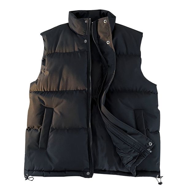 Foreign Trade Autumn Winter Thickened Jacket Waistcoat Men Youth Vest Coat Couple Cotton Clothing Trendy Cross-Border_viptrois.com