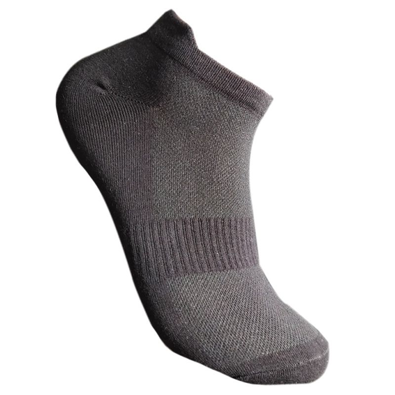 Summer thin socks men's mesh sports socks ear lifting cotton socks black and white solid color men's boat socks breathable men's socks New_viptrois.com