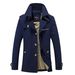 Men's Clothing Men's Casual Windbreaker Mid-length Men's Coat_viptrois.com