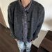 Retro Cardigan Sweater Men's High-end Round Neck Knitted Sweater Jacket_viptrois.com