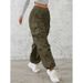 Women's Cargo Pants – Summer Casual Wide Leg Workwear Trousers With Drawstring (Black/Brown/Army Green, S-5XL)_viptrois.com