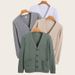 Men's V-Neck Cardigan Sweater - Premium Long-Staple Cotton, Relaxed Fit, Wrinkle-Free Knitwear For Casual & Everyday Wear_viptrois.com