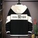 2026 Fashion Hoodies Outerwear Youth/Men Splicing Long Sleeve Loose Zipper Hooded Sweatshirts M-3XL_viptrois.com