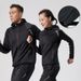 Unisex Quick-Dry Sports Hoodie Set – Lightweight Running Jacket & Pants For Men & Women (Black, Red, Green, Blue)_viptrois.com