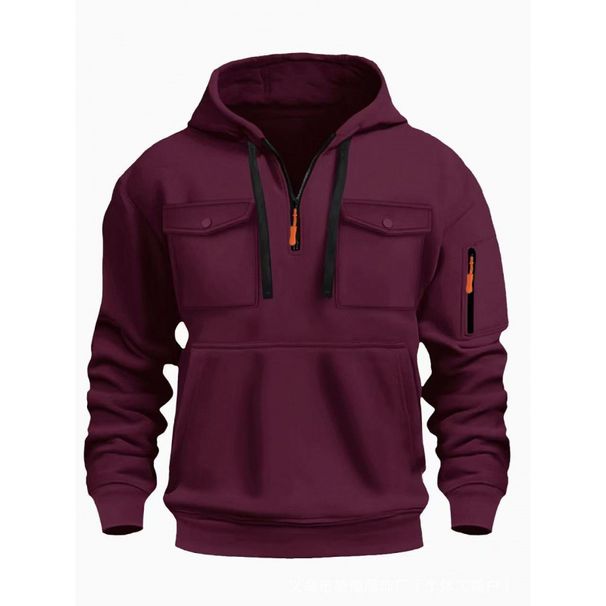 Men's Clothing Autumn And Winter Sweatshirt Casual Trend Zipper Pullover Sweatshirt Hoodie_viptrois.com