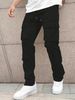 Men's Clothing Retro Fashion Brand Men's Pants Multi Pocket Overalls Loose Trendy Sports Pants_viptrois.com