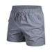 Men's Clothing Quick-Dry Ink Wash Sport Shorts - Breathable Mid-Thigh Training Lounge Pants With Pockets_viptrois.com