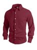Men's Clothing European And AmericanKnitted Flower Single Breasted Casual Sports Business Jacket Men's Lapel Long Sleeved Shirt_viptrois.com