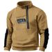 Men's Clothing Men's V Neck Buttoned Sweatshirt Fleece Warm Tactical Sweatshirt Pullover Training Men's Long Sleeved_viptrois.com