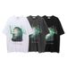 Men’s Clothing Printed Short Sleeve T Shirt Men's Style Hip Hop Trend Half Sleeve Street Fashion Loose Round Neck Five Point Sleeve_viptrois.com