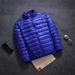 Men's Clothing Lightweight Down Jacket With Stand Collar, Short Style, 550 Fill Power White Duck Down, Windproof & Water-Resistant, Slim Fit_viptrois.com