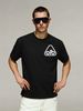 Summer New Short-sleeved T-shirt, Men's Triangle Frame Olb Letter Creative Printing Half-sleeved Youth Trend Versatile Casual Loose Base_viptrois.com