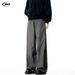 Men's Clothing Retro Design Silhouette Wide Leg Trousers For Women Straight Loose Cleanfit Trousers Trendy Men_viptrois.com