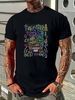 AEW All Elite Crate Best Friends T-Shirt Tee Orange Cassidy Vegas Neon Large L Streetwear Soft Graphic Stretched Versatile Top For Everyday Wear_viptrois.com