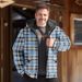 Men's Winter Fleece Lined Hooded Jacket With 3d Digital Print, Warm & Stylish, Multiple Patterns & Plaid Designs_viptrois.com
