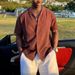 Men's Clothing Spring And Summer Knitwear Solid Color Lapel Polo Shirt_viptrois.com