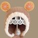 Kids'hats Autumn and winter knitted warm cute cartoon boy and girl baby ear caps_viptrois.com
