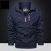 Men's Clothing Lightweight Hooded Windbreaker Jacket, Quick-Dry Outdoor Coat With Zipper Pockets, Breathable Casual Spring & Autumn Top_viptrois.com