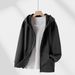 Unisex Fleece-Lined Zip Hoodie - Viral Oversized Open Front Design With Drop Shoulder & Kangaroo Pockets_viptrois.com