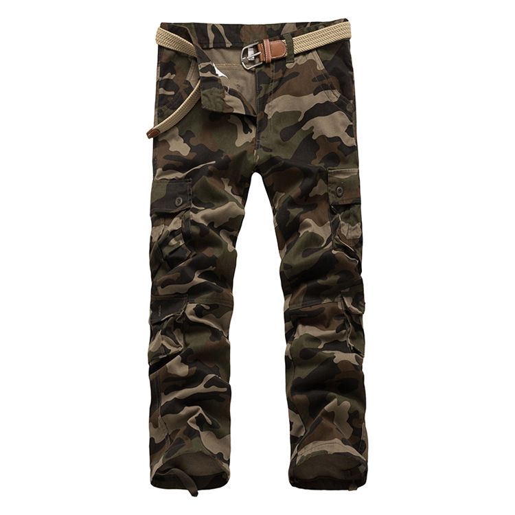 Fashionable Casual Workwear Camouflage Pants Military Loose Multi Pocket Cool Pants_viptrois.com