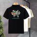 Men's Fashion Polo Shirt With Floral Print | Breathable Cotton Pique Knit | Slim Fit Short Sleeve Tee For Casual Wear_viptrois.com