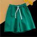 Men's Clothing Men's Style Solid Color Shorts High Street Retro Trendy Basketball Sports Casual Pants Five Point Summer_viptrois.com