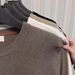 Men's V-Neck Wool Sweater – Autumn & Winter Solid Color Knit Pullover, Trendy Casual Base Layer Top_viptrois.com