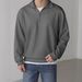 Men's Clothing Loose Zipper Long Sleeved Jacket Corduroy Zip-Up Hoodie - Oversized Casual Jacket For Urban Streetwear (Black, Beige, Gray, Caramel)_viptrois.com