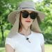 Women's Detachable Top Sun Hat - Breathable & UPF 50+ Camo Bucket Hat For Hiking & Travel_viptrois.com