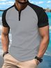 Unbeatable Quality 2025 Summer Quick Sale T-shirt Men's Button Henley Neck Sports Polo Shirt_viptrois.com