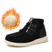 New snow boots men plus fleece thickened large size couple cotton boots warm cotton shoes_viptrois.com