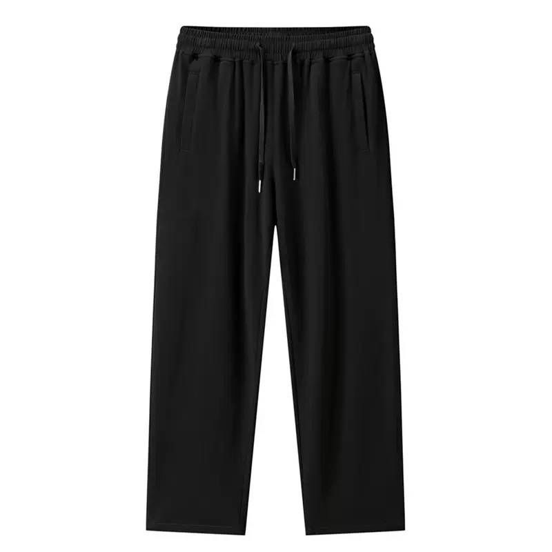 2025 New Summer Thin Sports Pants Pure Cotton Casual Pants Men's Straight Leg Loose Pants Men's US Size_viptrois.com