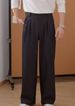 Men's Clothing Autumn Men's Loose Fitting Straight Leg Trousers With A Relaxed, Casual Feel; Textured Fabric; Slimming And High End Look; Men's Pants._viptrois.com