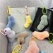 Bag Charm Twist Knot Pendant Cute Girl Candy Color Plush Car Key Chain Bag Pendant Mobile Phone Case Accessories Gift_viptrois.com