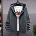 Men's Clothing Plus Size Hooded Sweatshirt With Fleece Lining Full-Zip Pullover Hoodie For Big & Tall, Oversized Casual Sportswear For Winter & Fall_viptrois.com