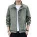 Men's Clothing Autumn New Spring And Autumn Men's Jacket Autumn Workwear Jacket Casual Stand Collar Top Men's Washed Jacket Coat_viptrois.com