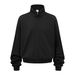 Men's Clothing Brushed Fleece Zip-Up Hoodie – High Neck Unisex Oversized Sweatshirt, 410g Cotton Blend, Anti-Pilling & Moisture-Wicking_viptrois.com
