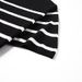 Striped Knit Tee (67.6% Viscose + 32.4% Polyester, Breathable, Colorfast, Slim Fit, Ribbed Hem, Minimalist Everyday Essential)_viptrois.com