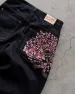 Derschutze Patchwork Cherry Blossom Embroidery Denim Pants Y2k Vintage Women Baggy Straight Wide Leg Jeans Street Men_viptrois.com
