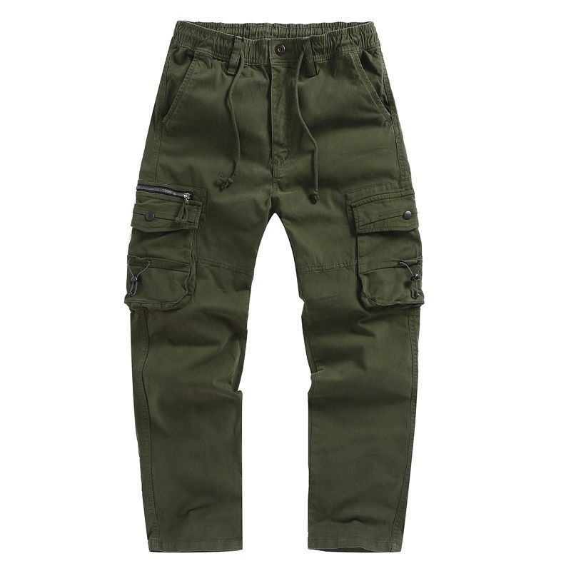 Trendy Multi-Color Jogger Pants For Men - All-Season Slim-Fit Cargo Pants With Adjustable Cuffs, Plus Size Comfort & Stylish Streetwear Design_viptrois.com