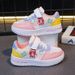 Summer Girls Hollow Breathable White Shoes Children's Single Mesh Sports Shoes Mesh Girls Flat Shoes Wholesale_viptrois.com