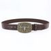 Western Cowboy Bull Head Large Buckle Youth Men And Women Punk PU Leather Casual Versatile Belt_viptrois.com